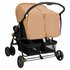 Tweelingkinderwagen Staal Taupe_