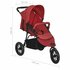 Kinderwagen Staal Rood_