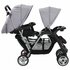 Kinderwagen Dubbel Staal Grijs En Zwart_