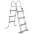 Bestway Zwembadladder Flowclear Met 4 Treden 107 Cm Donkergrijs_