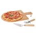 Excellent Houseware 3-Delige Pizzasnijset 43X30 Cm Bamboe_