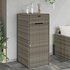 Tuinkast Poly Rattan 55 x 55 x 111 cm Grijs_