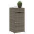 Tuinkast Poly Rattan 55 x 55 x 111 cm Grijs_