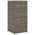 Tuinkast Poly Rattan 55 x 55 x 111 cm Grijs_