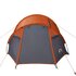 Tent 4-Persoons 360X35X05 Cm 85T Taft Grijs En Oranje 1 360 x 140 x 105 cm orange_