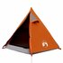 Tent 2-Persoons 267X54X7 Cm 85T Taft Grijs En Oranje 1 orange_