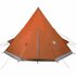 Tent 4-Persoons 367X367X259 Cm 85T Taft Grijs En Oranje 1 orange_