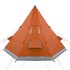 Tent 4-Persoons 367X367X259 Cm 85T Taft Grijs En Oranje 1 orange_