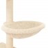 Kattenmeubel Met Sisal Krabpalen 117 Cm Kleurig Crème_