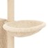 Kattenmeubel Met Sisal Krabpalen 131 Cm Kleurig Crème_