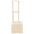 Kattenmeubel Met Sisal Krabpalen 133,5 Cm Kleurig Crème_