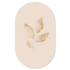 Muurovaal Leaf Gold Beige M - 90 x 55 cm_