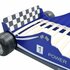 Kinderbed Raceauto 90X200 Cm Blauw_