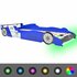 Kinderbed Raceauto Met Led-Verlichting 90X200 Cm Blauw_