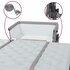 Babybed Met Matras Linnen Lichtgrijs_