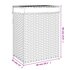 Wasmand Met Deksel 46X33X60 Cm Poly Rattan 1 Zwart_