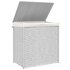 Wasmand Met 2 Vakken 53X35X57 Cm Poly Rattan 1 Wit_