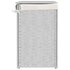 Wasmand Met 2 Vakken 53X35X57 Cm Poly Rattan 1 Wit_