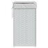 Wasmand Met Deksel 46X33X60 Cm Poly Rattan 1 Wit_