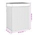 Wasmand Met Deksel 46X33X60 Cm Poly Rattan 1 Wit_