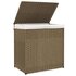 Wasmand Met 2 Vakken 53X35X57 Cm Poly Rattan 1 Naturel_