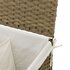 Wasmand Met 2 Vakken 53X35X57 Cm Poly Rattan 1 Naturel_