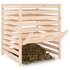 Compostbak 82,5X82,5X99,5 Cm Massief Grenenhout 1 82.5 x 82.5 x 99.5 cm Natuurlijk grenenhout_