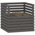 Compostbak Massief Grenenhout 1 80 x 80 x 78 cm Grijs_