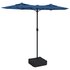 Parasol Dubbel Met Led's 316X240 Cm Azuur Blauw_