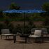 Parasol Dubbel Met Led's 316X240 Cm Azuur Blauw_