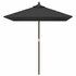 Parasol Met Houten Paal 198X198X231 Cm Zwart_