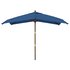 Parasol Met Houten Paal 300X300X273 Cm Azuur Blauw_