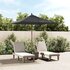 Parasol Met Houten Paal 198X198X231 Cm Kleurig Antraciet_