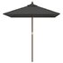 Parasol Met Houten Paal 198X198X231 Cm Kleurig Antraciet_