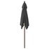 Parasol Met Houten Paal 198X198X231 Cm Kleurig Antraciet_