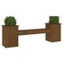 Bankje Met Plantenbakken 84,5X39,5X56,5 Cm Grenen Honingbruin 1 Honingbruin grenenhout_