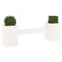 Bankje Met Plantenbakken 84,5X39,5X56,5 Cm Grenenhout Wit 1 Wit grenenhout_