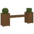 Bankje Met Plantenbakken 80X36X63 Cm Grenenhout Honingbruin 1 Honingbruin grenenhout_