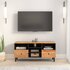 Tv-Meubel 100X33X46 Cm Massief Acaciahout_