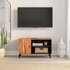 Tv-Meubel 80X33X46 Cm Massief Acaciahout_