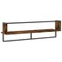 Wandschap Met Stang Kleurig 1 100 x 25 x 30 cm Gerookt eiken_