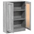 Boekenkast 82,5X30,5X115 Cm Bewerkt Hout Grijs Sonoma Eiken_