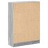 Boekenkast 82,5X30,5X115 Cm Bewerkt Hout Grijs Sonoma Eiken_