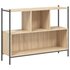 Boekenkast 02X28X77,5 Cm Bewerkt Hout Kleurig 1 Sonoma eiken_