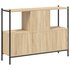 Boekenkast 02X28X77,5 Cm Bewerkt Hout Kleurig 1 Sonoma eiken_