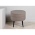 Venture Home Poef Pot 40X40X40 Cm Teddy Zwart En 1 Beige Stof_