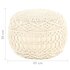 Poef Macramé Handgemaakt 45X30 Cm Katoen 1 Wit Patroon 1_