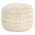 Poef Macramé Handgemaakt 45X30 Cm Katoen 1 Wit Patroon 2_