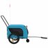 Hondenfietstrailer Oxford Stof En Ijzer 125 x 63 x 66 cm Blauw en zwart_