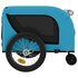 Hondenfietstrailer Oxford Stof En Ijzer 125 x 63 x 66 cm Blauw en zwart_